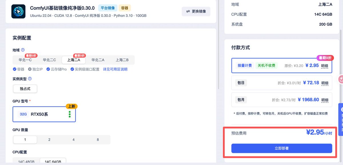 【小白零基础】云端部署 ComfyUI + MiniMax H3 AI视频生成完整图文教程 第10张图片